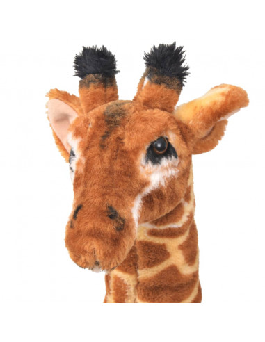 Giraffa in Peluche in Piedi Marrone e Gialla XXL