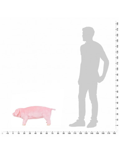 Maialino in Peluche in Piedi Rosa XXL