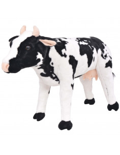 Mucca in Peluche in Piedi Nera e Bianca XXL 2