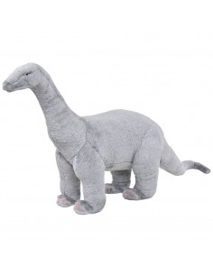 Dinosauro Brachiosaurus in Peluche in Piedi Grigio XXL 2