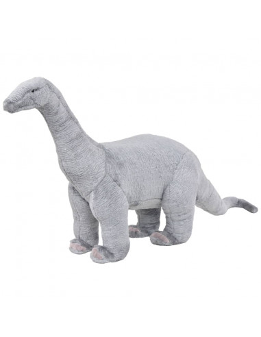 Dinosauro Brachiosaurus in Peluche in Piedi Grigio XXL