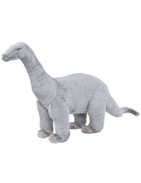 Dinosauro Brachiosaurus in Peluche in Piedi Grigio XXL