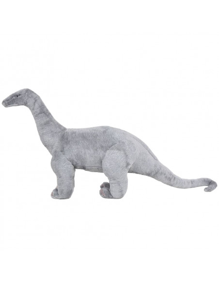Dinosauro Brachiosaurus in Peluche in Piedi Grigio XXL