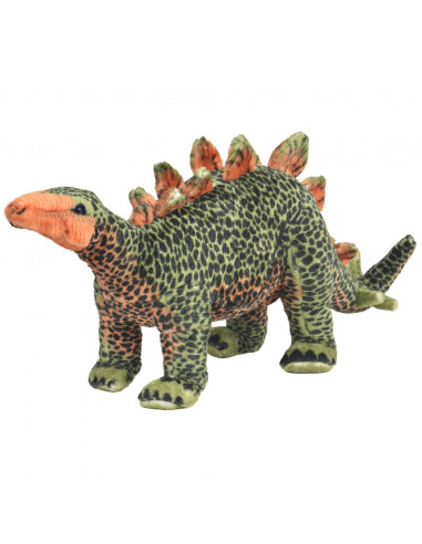 Dinosauro Stegosaurus in Peluche in Piedi Verde e Arancione XXL