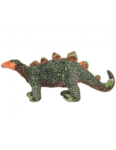 Dinosauro Stegosaurus in Peluche in Piedi Verde e Arancione XXL