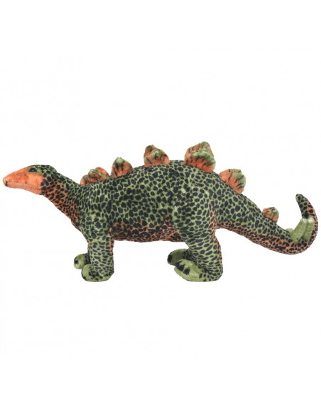 Dinosauro Stegosaurus in Peluche in Piedi Verde e Arancione XXL