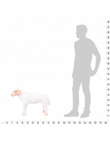 Pecora in Peluche in Piedi Bianca XXL