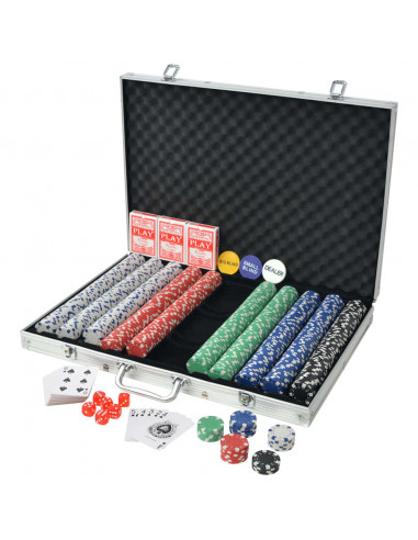 Set da Poker con 1000 Chips Alluminio