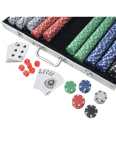 Set da Poker con 1000 Chips Alluminio