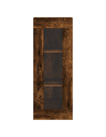 Credenza Rovere Fumo 34,5x34x180 cm in Legno Multistrato