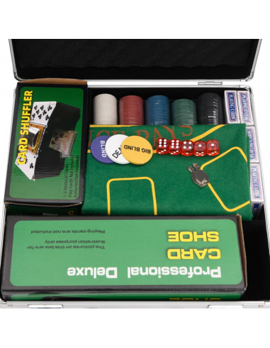 Set di Fiches da Poker 600 pz 4 g