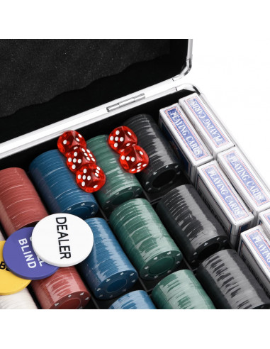 Set di Fiches da Poker 600 pz 4 g