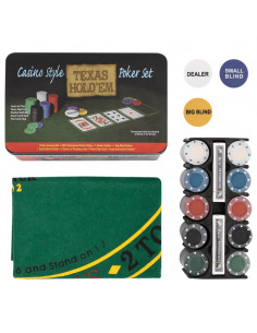 Set di Fiches da Poker 200 pz 4 g 2