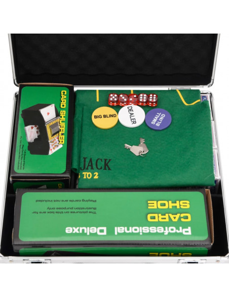 Set di Fiches da Poker 600 pz 11,5 g