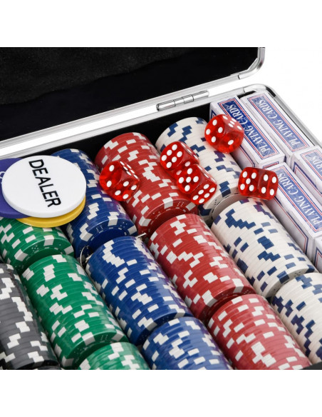 Set di Fiches da Poker 600 pz 11,5 g