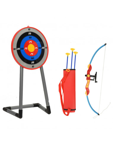 Set di Tiro con l'Arco per Bambini Arco e Frecce con Bersaglio