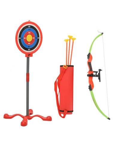 Set di Tiro con l'Arco per Bambini Arco e Frecce con Bersaglio