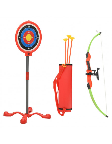 Set di Tiro con l'Arco per Bambini Arco e Frecce con Bersaglio