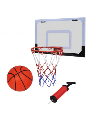 Set Canestro da Minibasket al Coperto con Palla e Pompa
