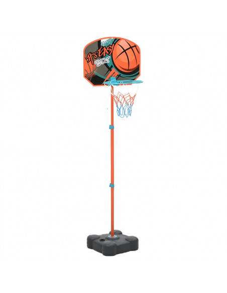 Set Gioco da Basket Portatile Regolabile 109-141 cm