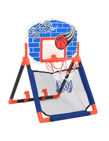 Set da Basket per Bambini Multifunzione da Pavimento e Parete