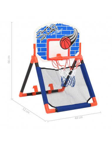 Set da Basket per Bambini Multifunzione da Pavimento e Parete