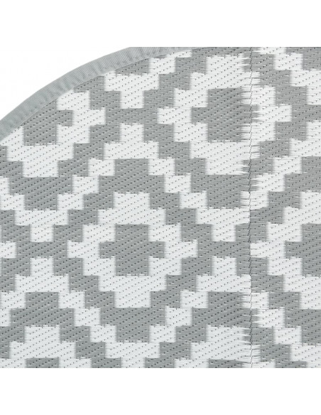 Tappeto da Esterno Grigio Ø200 cm in PP