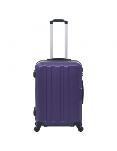 Set Trolley a Custodia Rigida 3 pz Viola in ABS