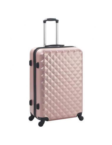 Set Trolley a Custodia Rigida 3 pz Oro Rosa in ABS