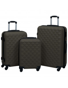 Set Valigie Trolley a Custodia Rigida 3 pz Antracite in ABS 2