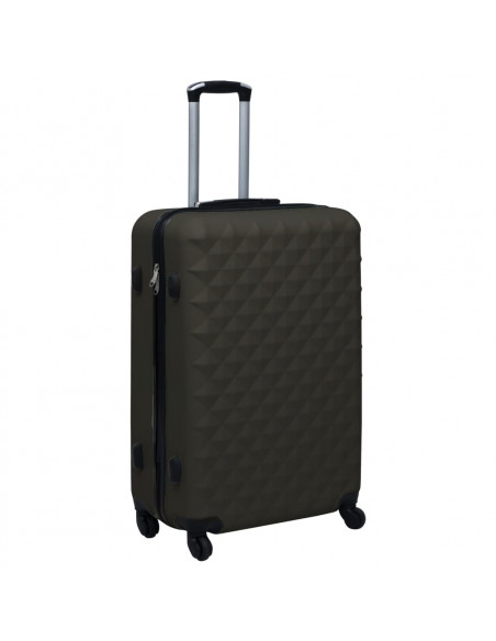Set Valigie Trolley a Custodia Rigida 3 pz Antracite in ABS