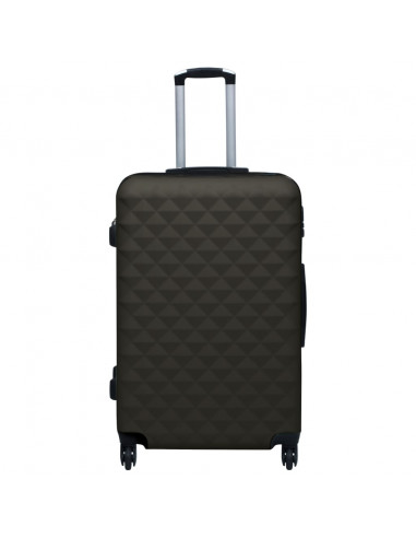 Set Valigie Trolley a Custodia Rigida 3 pz Antracite in ABS