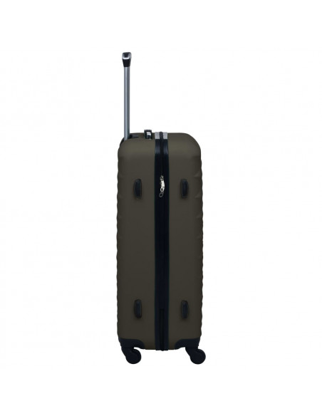 Set Valigie Trolley a Custodia Rigida 3 pz Antracite in ABS