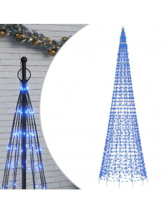 Illuminazione Albero di Natale su Pennone 1534LED Blu 500cm 2