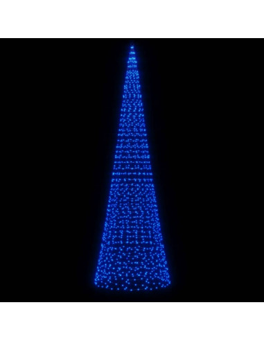 Illuminazione Albero di Natale su Pennone 1534LED Blu 500cm