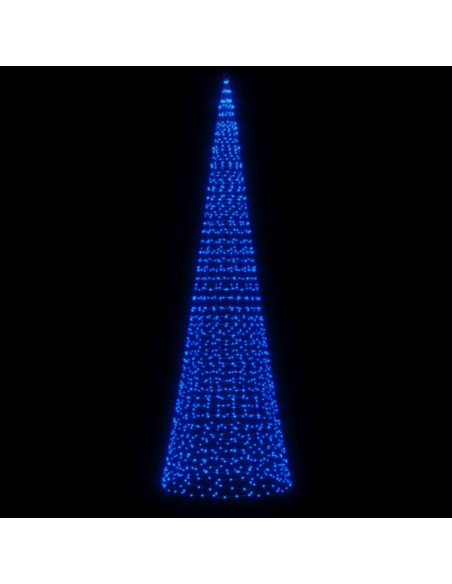Illuminazione Albero di Natale su Pennone 1534LED Blu 500cm