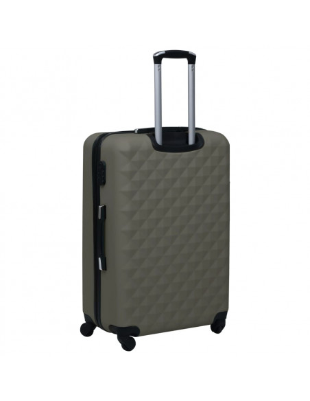 Set Valigie Trolley a Custodia Rigida 2 pz Antracite in ABS