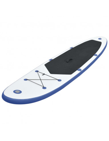Set Tavola da SUP e Surf Gonfiabile Blu e Bianco