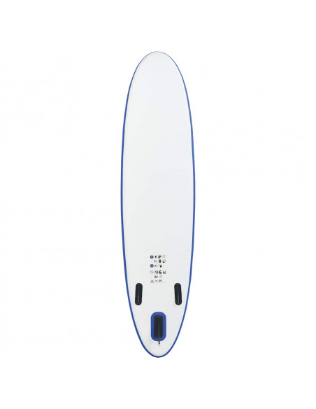 Set Tavola da SUP e Surf Gonfiabile Blu e Bianco