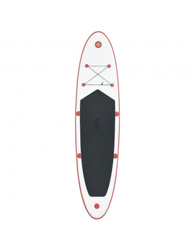 Set Tavola da SUP e Surf Gonfiabile Rosso e Bianco
