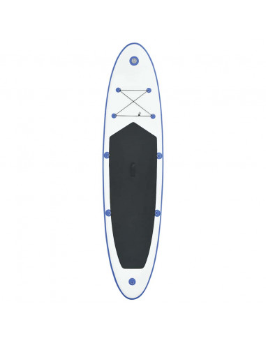 Set Tavola da SUP e Surf Gonfiabile Blu e Bianco