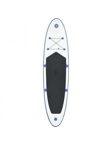 Set Tavola da SUP e Surf Gonfiabile Blu e Bianco