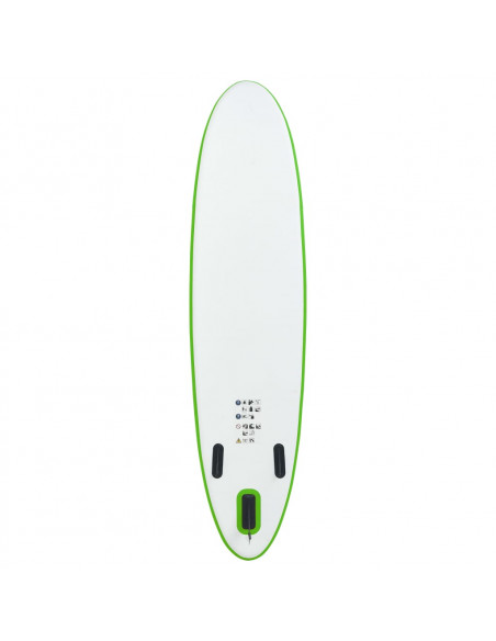Set Tavola da SUP Gonfiabile Verde e Bianco