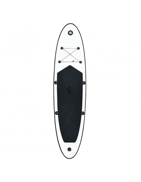 Set Tavola Gonfiabile da SUP Nero e Bianco