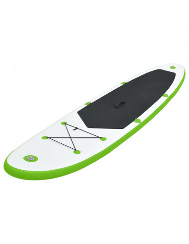 Set Tavola da SUP Gonfiabile Verde e Bianco