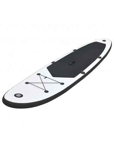 Set Tavola Gonfiabile da SUP Nero e Bianco