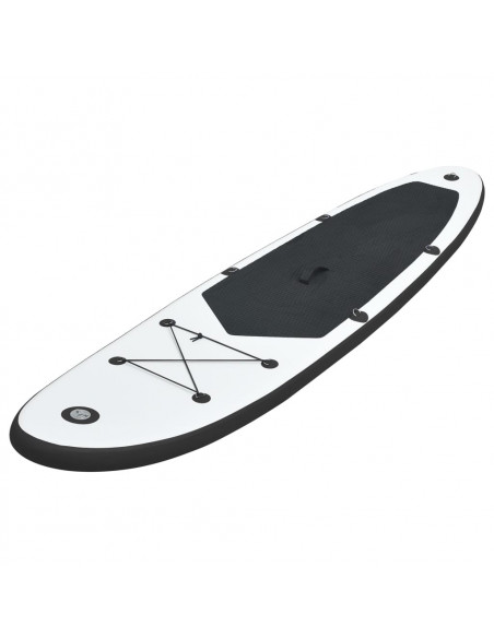 Set Tavola da SUP Gonfiabile Nero e Bianco