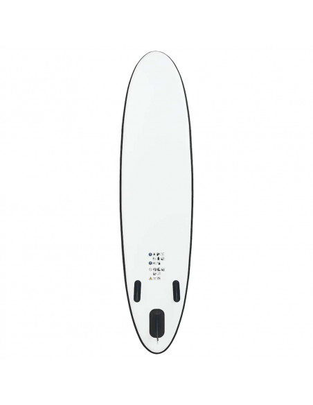 Set Tavola da SUP Gonfiabile Nero e Bianco