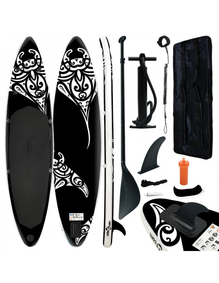 Set Tavola Gonfiabile da SUP 305x76x15 cm Nera