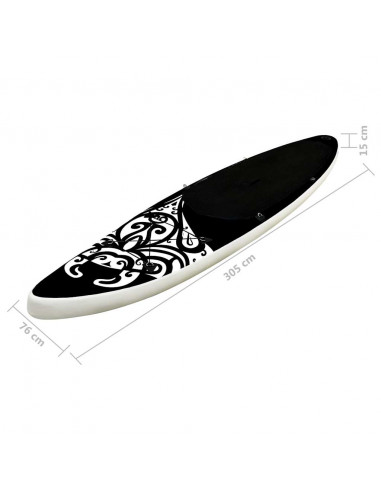 Set Tavola Gonfiabile da SUP 305x76x15 cm Nera